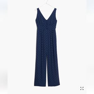 Navy Polka Dot Jumpsuit